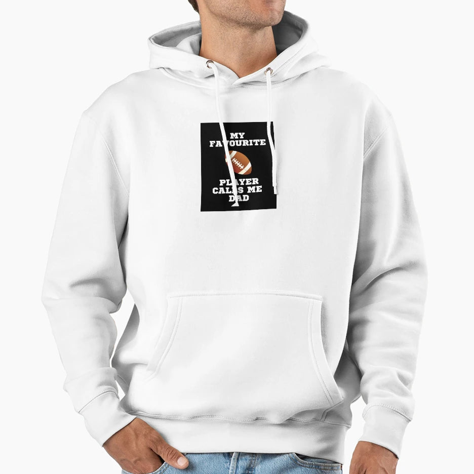 My Favourite Rugby Player Calls Me Dad Hoodie - Novelty Apparel Men Women - T-Shirt, Sweatshirt, Hoodie