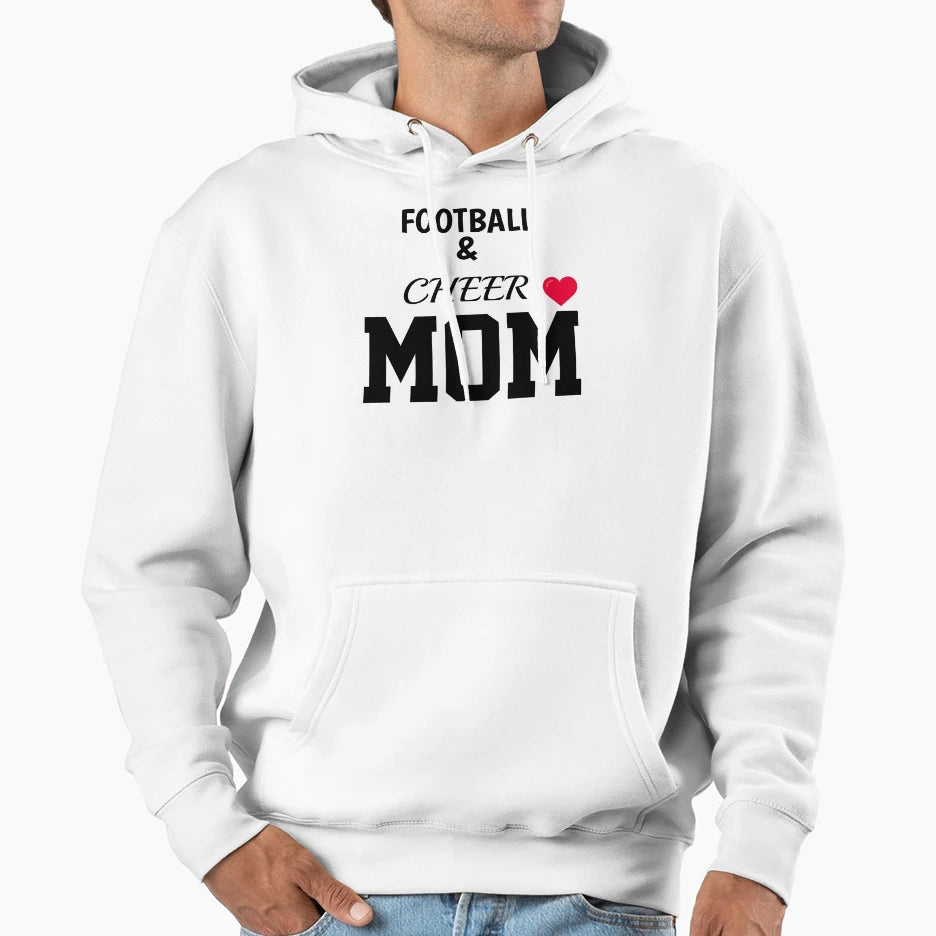 Football Cheer Mom Hoodie - Fun Novelty Design Unisex - T-Shirt, Sweatshirt, Hoodie
