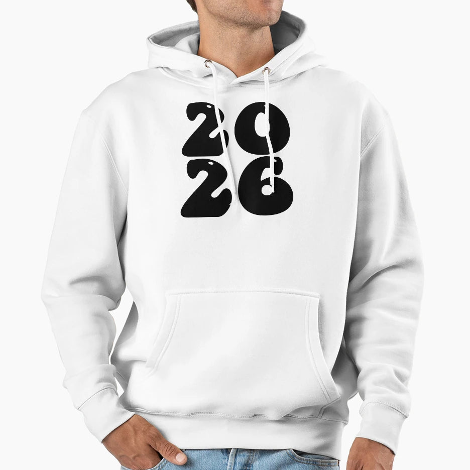 2026 Happy New Year Party Hoodie - Graphic Print Unisex - T-Shirt, Sweatshirt, Hoodie