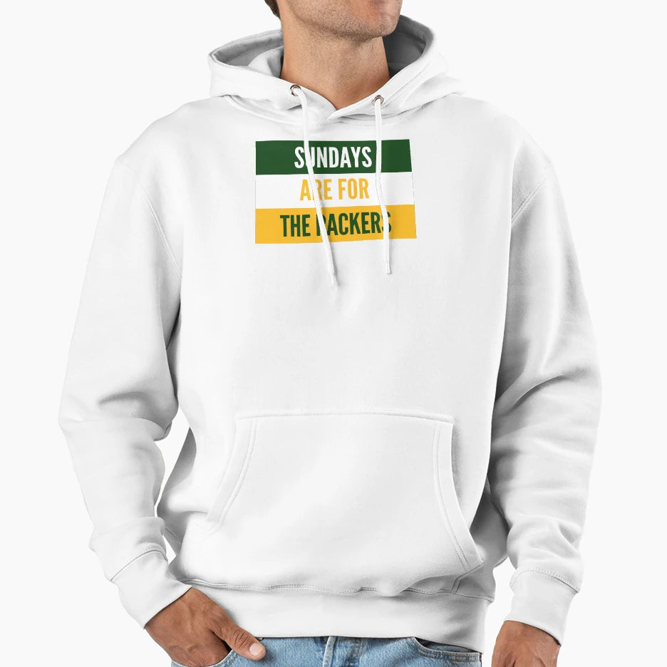Sundays Packers Hoodie - Novelty Apparel for Adults - T-Shirt, Sweatshirt, Hoodie