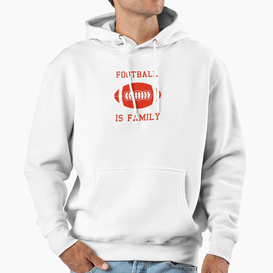 Football Is Family Hoodie - Graphic Print for Adults - T-Shirt, Sweatshirt, Hoodie