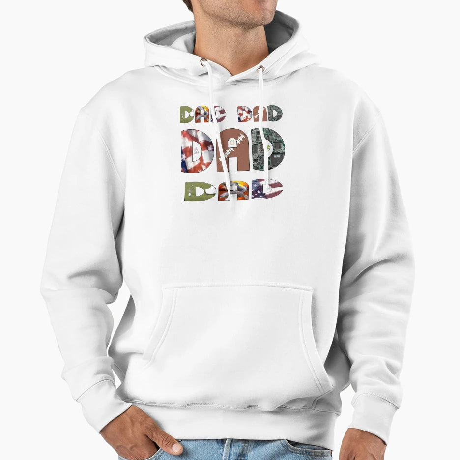 Dad Hoodie - Minimalist Print Men Women - T-Shirt, Sweatshirt, Hoodie