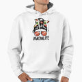 Mom Life American Football Mothers Day Hoodie - Trendy Graphic Unisex - T-Shirt, Sweatshirt, Hoodie