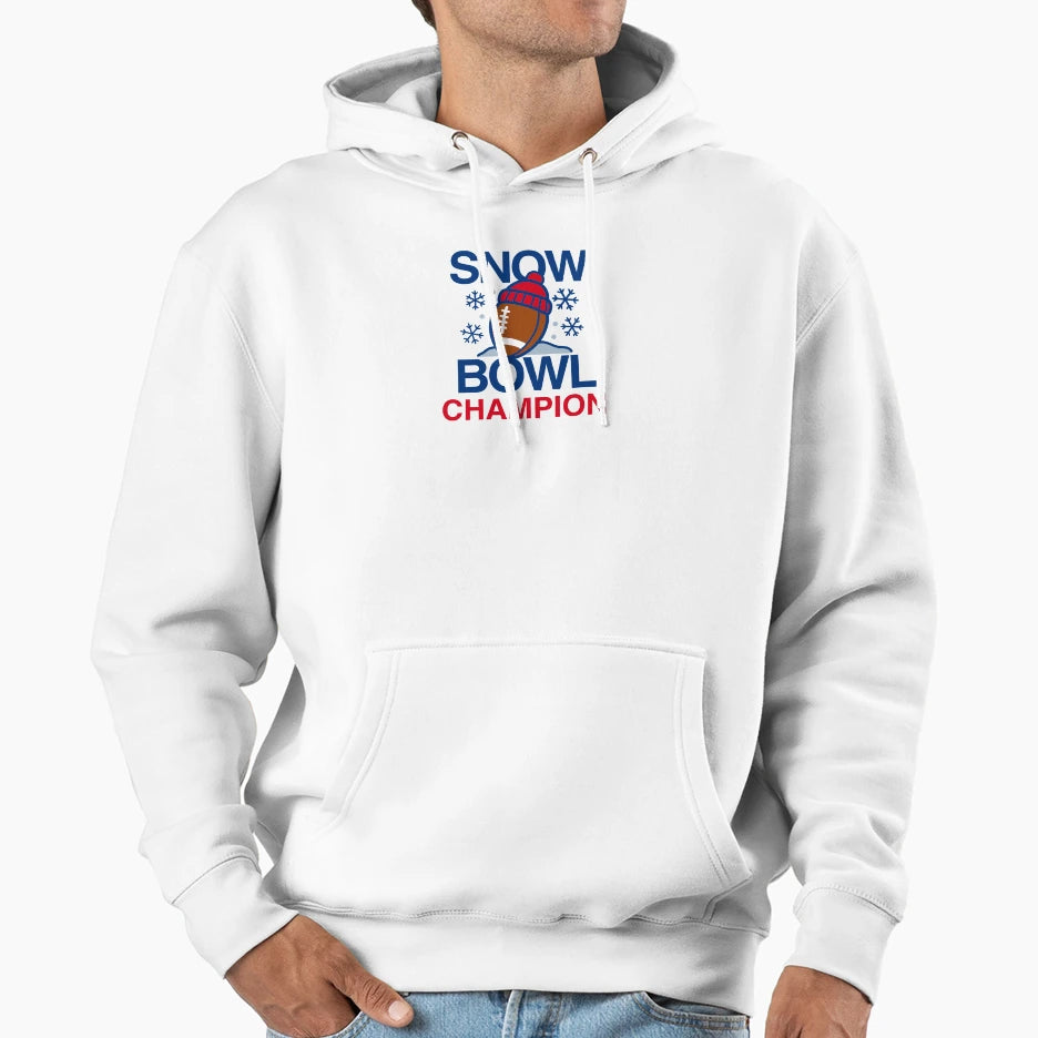 Snow Bowl Champion Buffalo Football Hoodie - Minimalist Print Men Women - T-Shirt, Sweatshirt, Hoodie