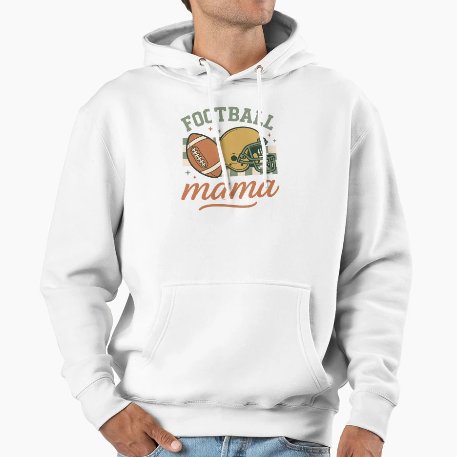 Football Mama Game Day Proud Sports Hoodie - Custom Art Print Men Women - T-Shirt, Sweatshirt, Hoodie