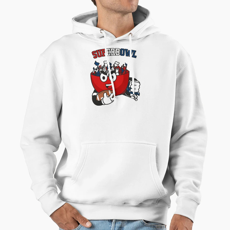 Super Bowl Football Hoodie - Graphic Print Men Women - T-Shirt, Sweatshirt, Hoodie