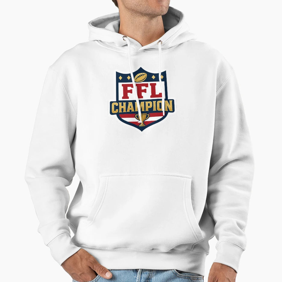 Fantasy Football Champion Ffl League Hoodie - Streetwear Style for Adults - T-Shirt, Sweatshirt, Hoodie