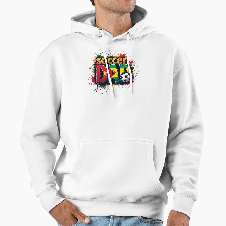 Colorfull Soccer Dad Hoodie - Trendy Graphic Unisex - T-Shirt, Sweatshirt, Hoodie
