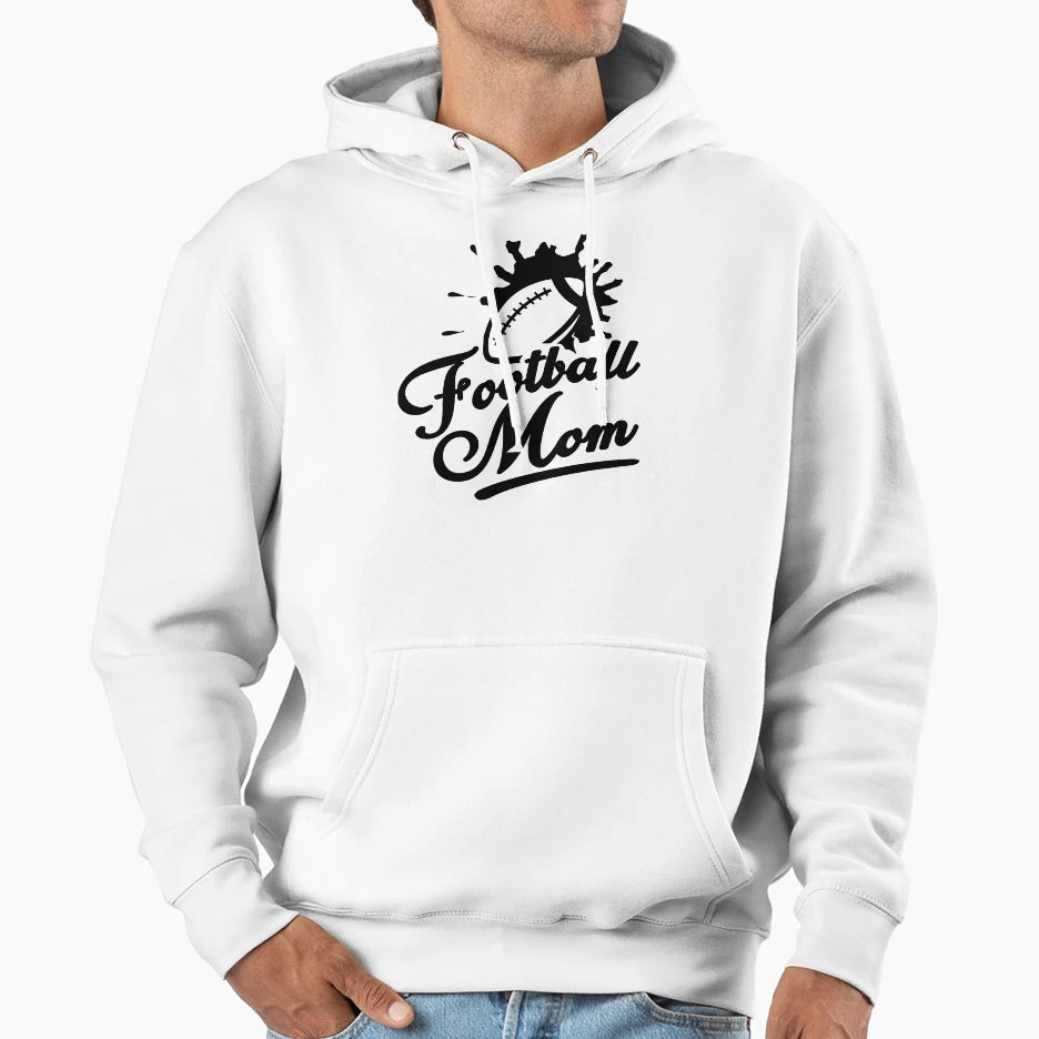 Football Mom Hoodie - Streetwear Style for Adults - T-Shirt, Sweatshirt, Hoodie