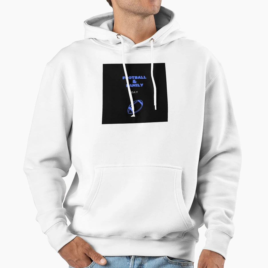 Football Family Blue Hoodie - Custom Art Print for Adults - T-Shirt, Sweatshirt, Hoodie