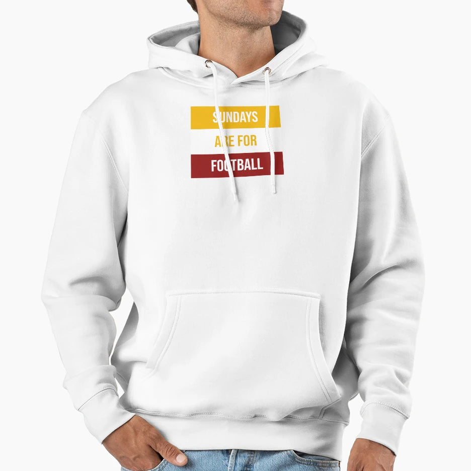 Sundays Are Football Hoodie - Custom Art Print for Adults - T-Shirt, Sweatshirt, Hoodie