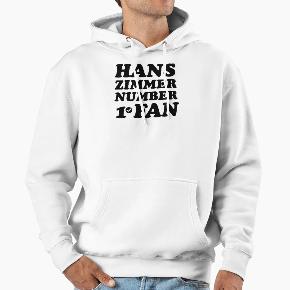 Hans Zimmer Number 1 Fan Hoodie - Minimalist Print Men Women - T-Shirt, Sweatshirt, Hoodie