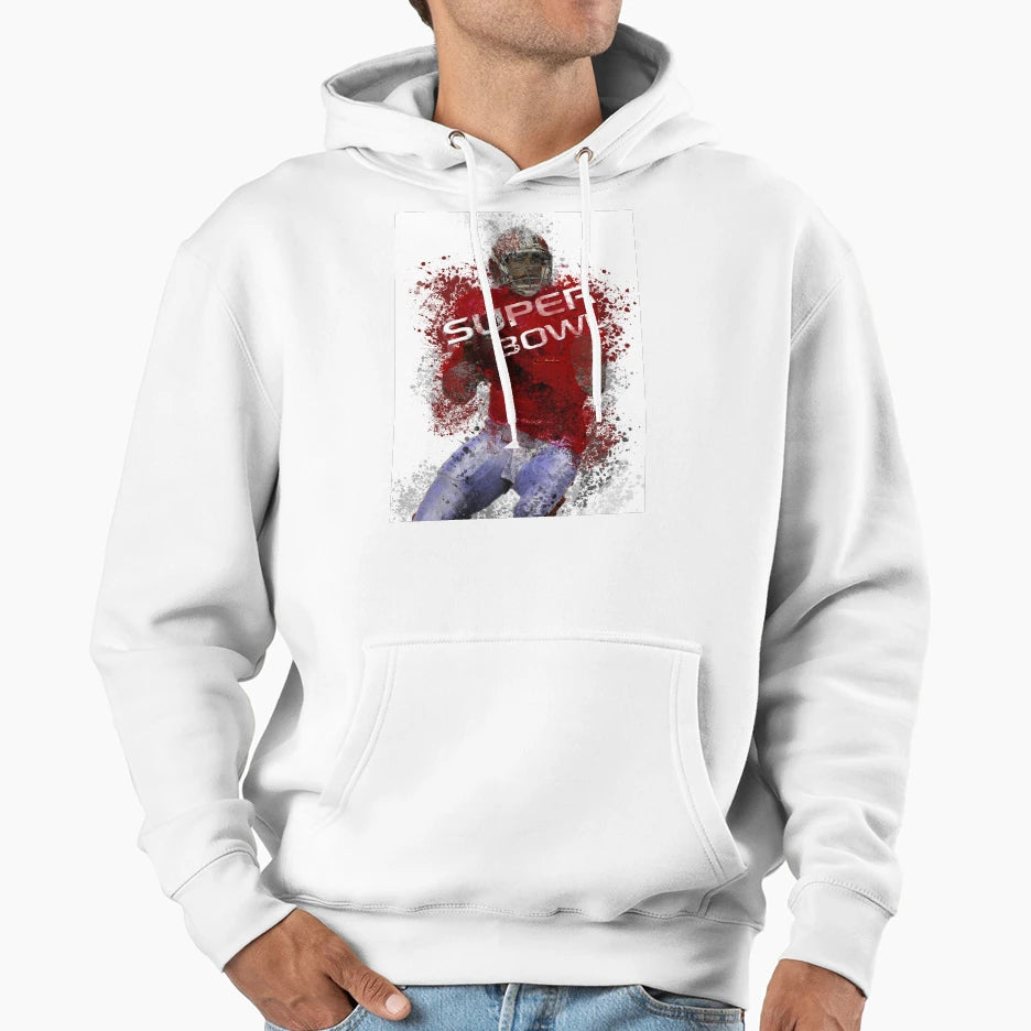 Super Bowl Art 1 Hoodie - Trendy Graphic Unisex - T-Shirt, Sweatshirt, Hoodie