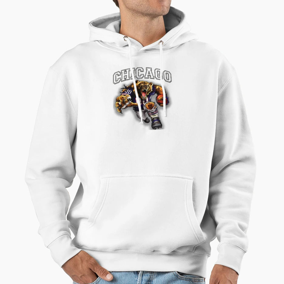 Football Chicago 1 Hoodie - Aesthetic Graphic Men Women - T-Shirt, Sweatshirt, Hoodie