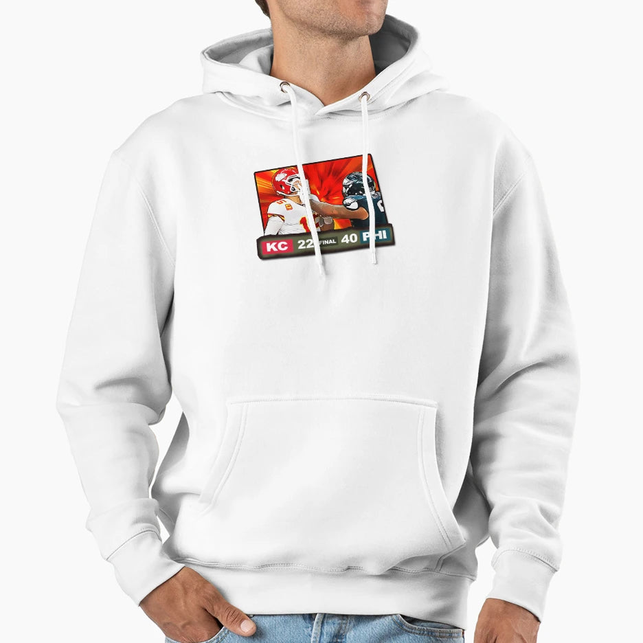 Final Score Philly Football Hoodie - Novelty Apparel Men Women - T-Shirt, Sweatshirt, Hoodie