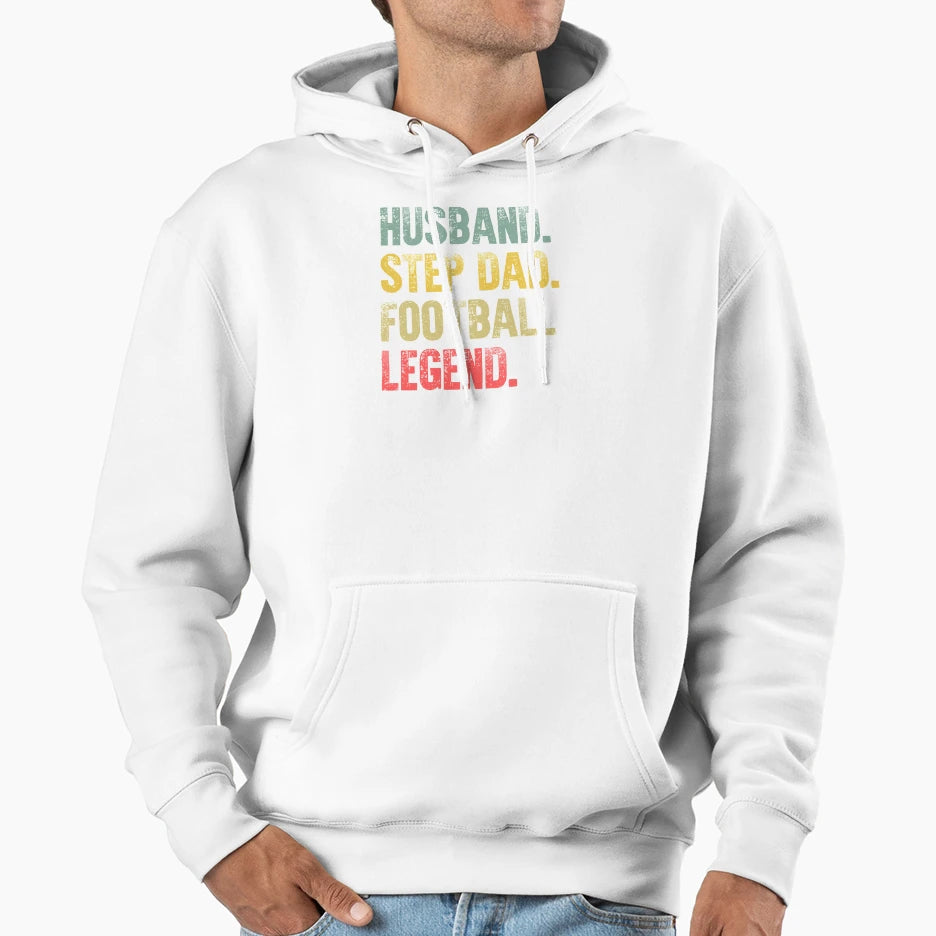 Funny Husband Step Dad Football T-Shirt - Custom Art Print for Adults - T-Shirt, Sweatshirt, Hoodie