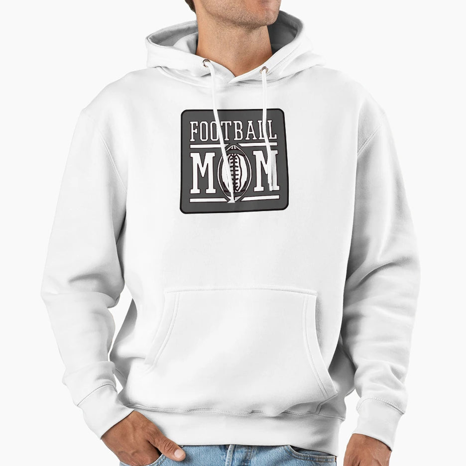 Football Mom Sport Lover Awesome Hoodie - Unique Graphic Men Women - T-Shirt, Sweatshirt, Hoodie