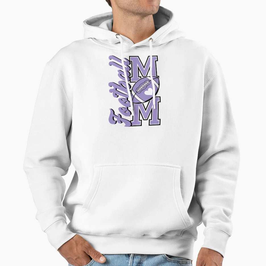 Football Mom Game Day Sports Football Hoodie - Custom Art Print for Adults - T-Shirt, Sweatshirt, Hoodie