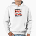 Fantasy Football Proud Dad Champ Hoodie - Aesthetic Graphic for Adults - T-Shirt, Sweatshirt, Hoodie