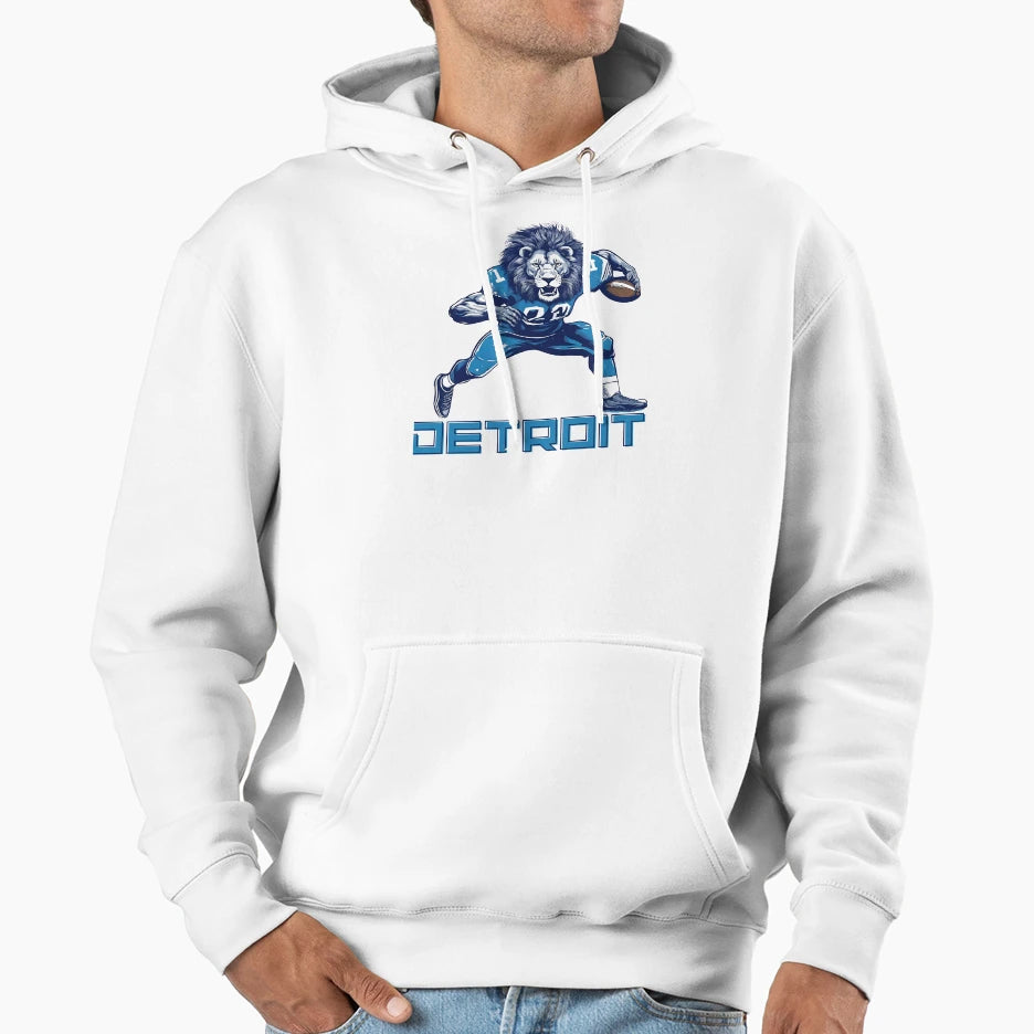 Detroit Illinois Football Team Fan Hoodie - Streetwear Style Unisex - T-Shirt, Sweatshirt, Hoodie