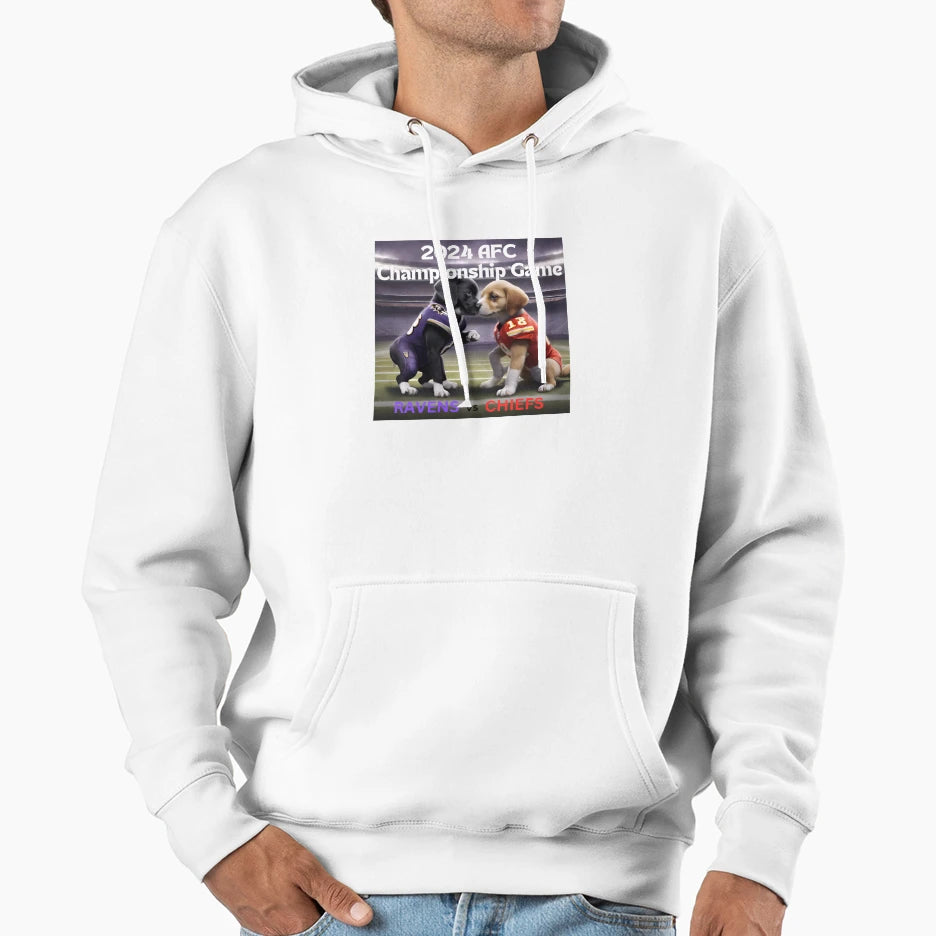 Afc Championship Ravens Vs Chiefs Hoodie - Unique Graphic Unisex - T-Shirt, Sweatshirt, Hoodie