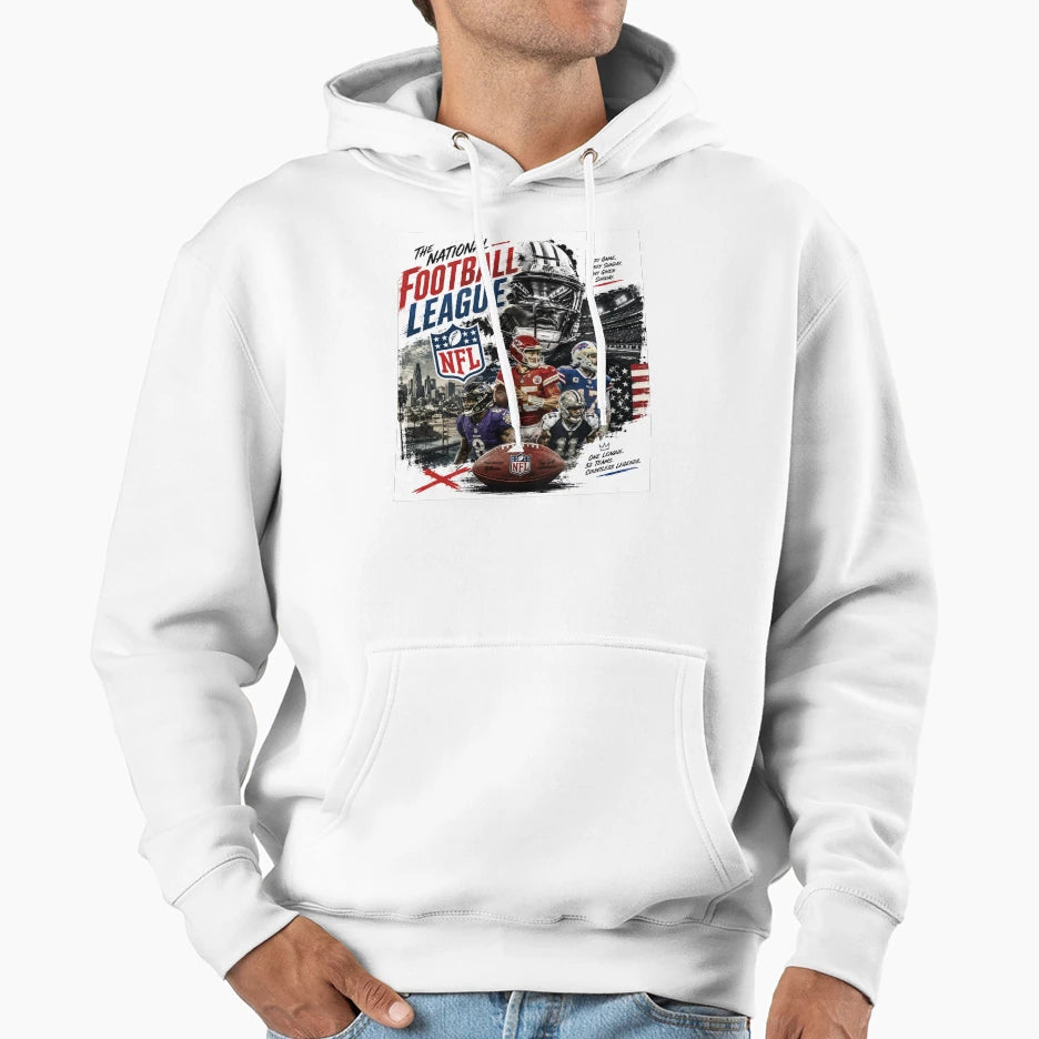 Nfl Hoodie - Graphic Print for Adults - T-Shirt, Sweatshirt, Hoodie