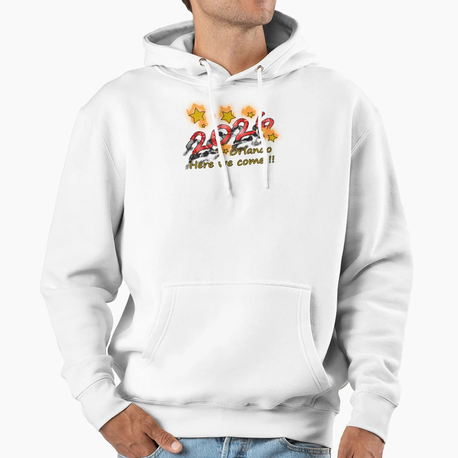 New Year Orlando 2026 Hoodie - Trendy Graphic for Adults - T-Shirt, Sweatshirt, Hoodie