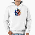 Strong Football Player Holding Football Hoodie - Novelty Apparel for Adults - T-Shirt, Sweatshirt, Hoodie