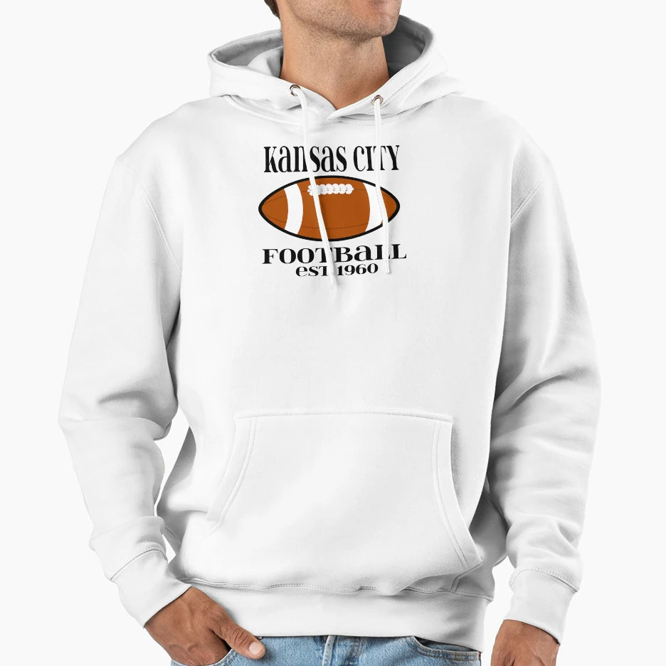Kansas City Football Hoodie - Casual Everyday Wear for Adults - T-Shirt, Sweatshirt, Hoodie