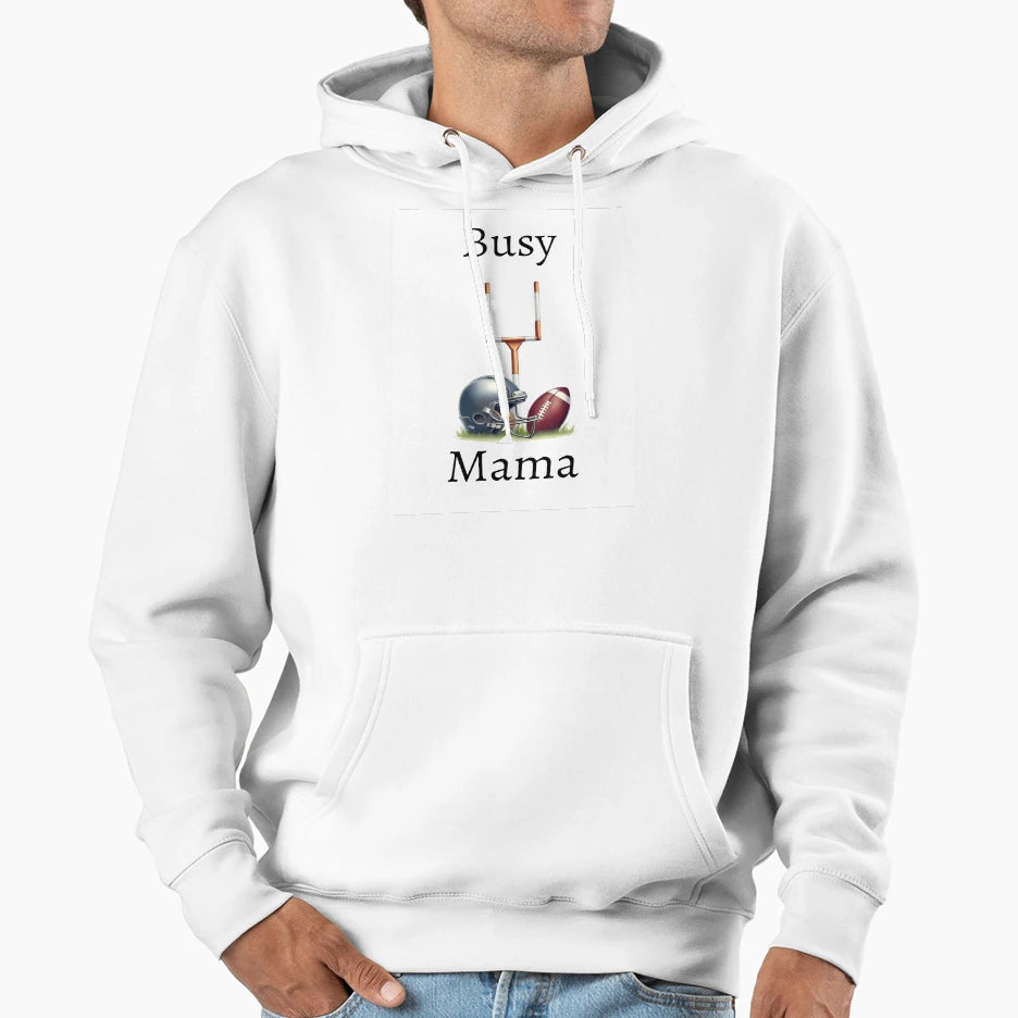 Football Mom Frenzy Bold Devoted Always Hoodie - Unique Graphic for Adults - T-Shirt, Sweatshirt, Hoodie
