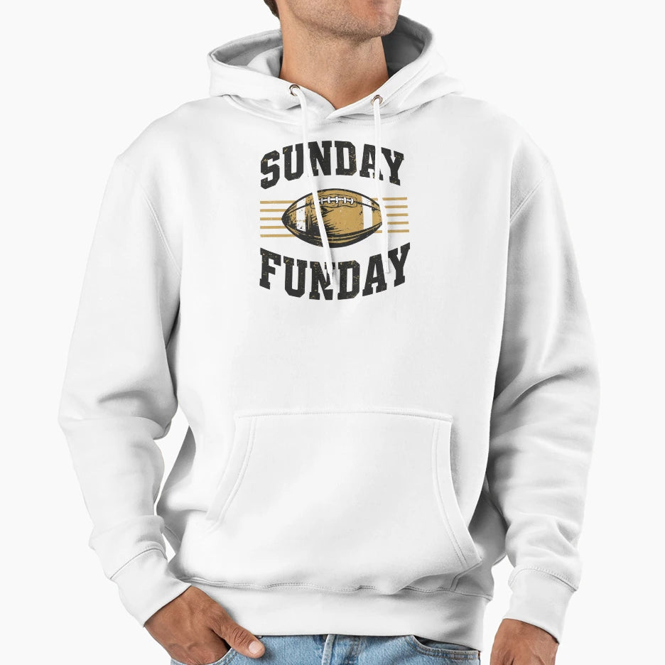 Sunday Funday Football Fun Football T-Shirt - Streetwear Style for Adults - T-Shirt, Sweatshirt, Hoodie