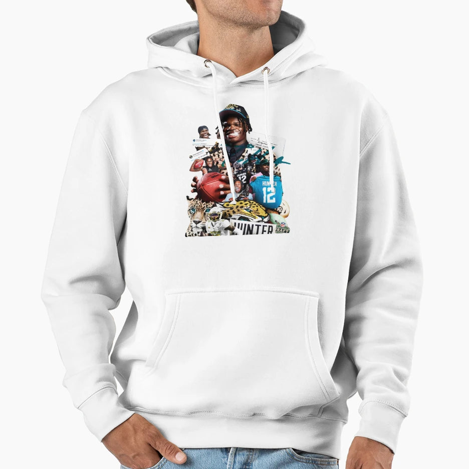 Travis Hunter Hoodie - Minimalist Print for Adults - T-Shirt, Sweatshirt, Hoodie