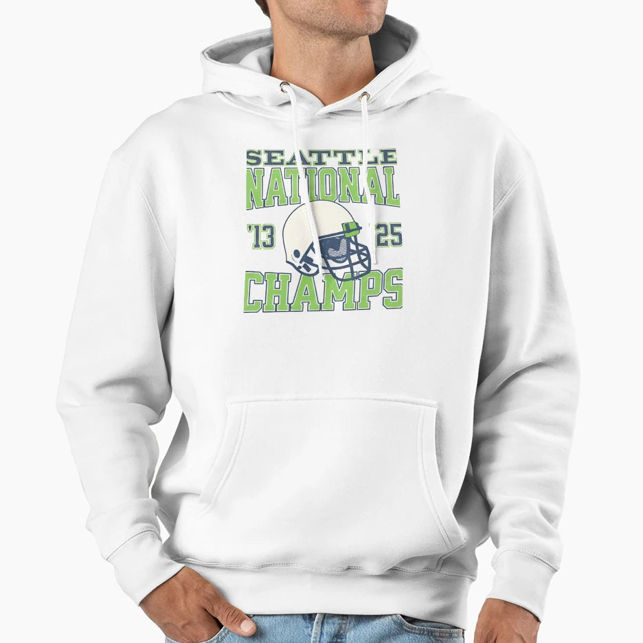 Champions Du Super Bowl Lx Des Seahawks Hoodie - Novelty Apparel Men Women - T-Shirt, Sweatshirt, Hoodie