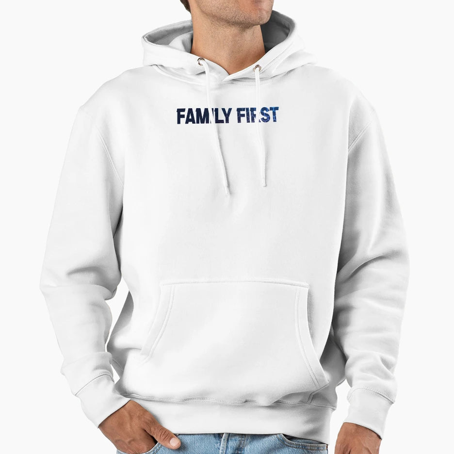 Family First Hoodie - Trendy Graphic Unisex - T-Shirt, Sweatshirt, Hoodie