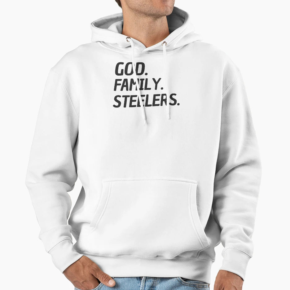 God Family Steelers Veterans Day Parade Hoodie - Fun Novelty Design Unisex - T-Shirt, Sweatshirt, Hoodie