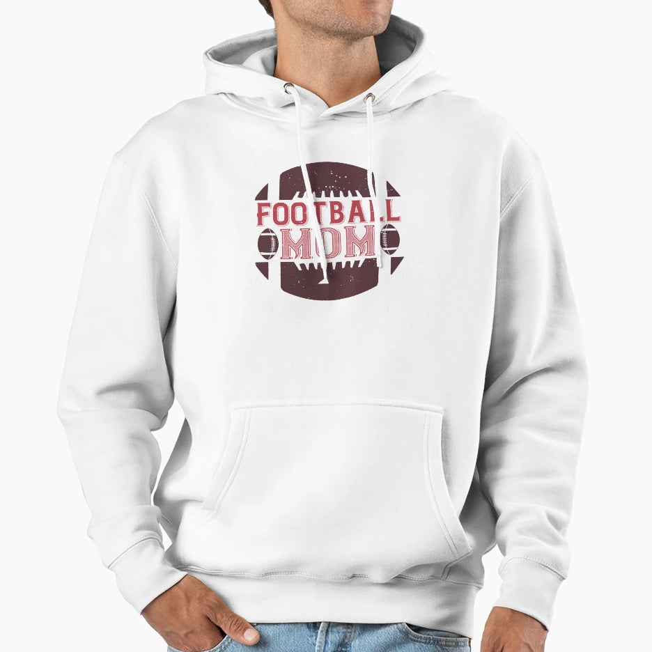 Football Mom Hoodie - Unique Graphic for Adults - T-Shirt, Sweatshirt, Hoodie