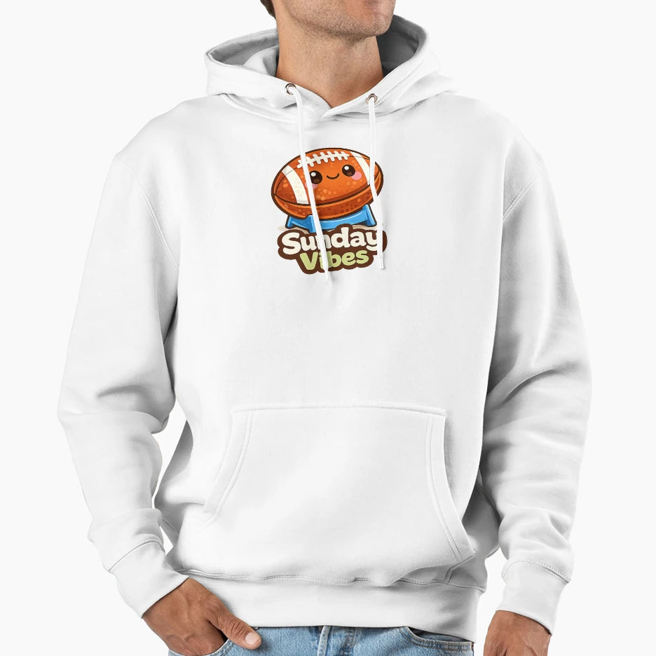 American Football Sunday Vibes Hoodie - Custom Art Print Men Women - T-Shirt, Sweatshirt, Hoodie