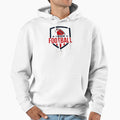 American Football Sports Club Shield Hoodie - Minimalist Print for Adults - T-Shirt, Sweatshirt, Hoodie
