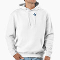 Star Initial Monogram Q Navy Hoodie - Casual Everyday Wear Men Women - T-Shirt, Sweatshirt, Hoodie