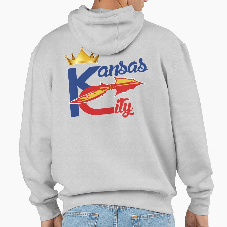 Kansas City Sports Hybrid Fan Gift Hoodie - Custom Art Print Men Women - T-Shirt, Sweatshirt, Hoodie
