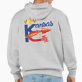 Kansas City Sports Hybrid Fan Gift Hoodie - Custom Art Print Men Women - T-Shirt, Sweatshirt, Hoodie