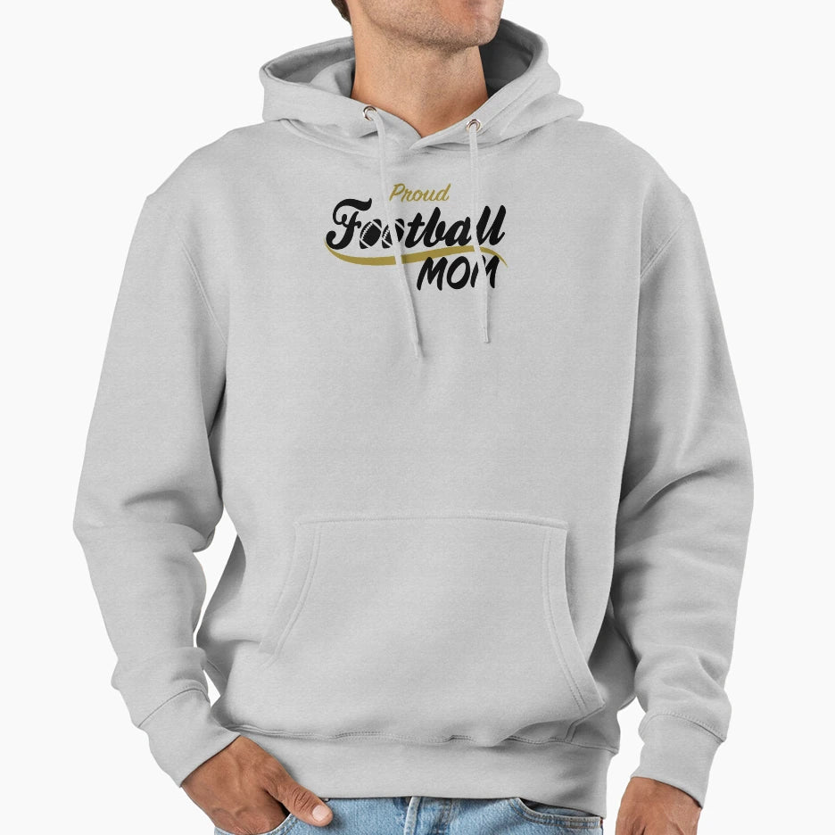 Proud Football Mom Hoodie - Graphic Print for Adults - T-Shirt, Sweatshirt, Hoodie