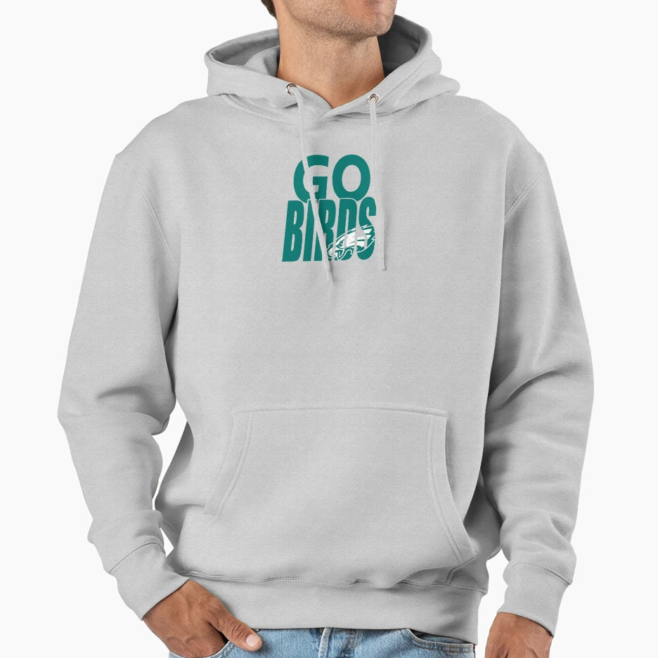 Go Birds Go Hoodie - Minimalist Print for Adults - T-Shirt, Sweatshirt, Hoodie