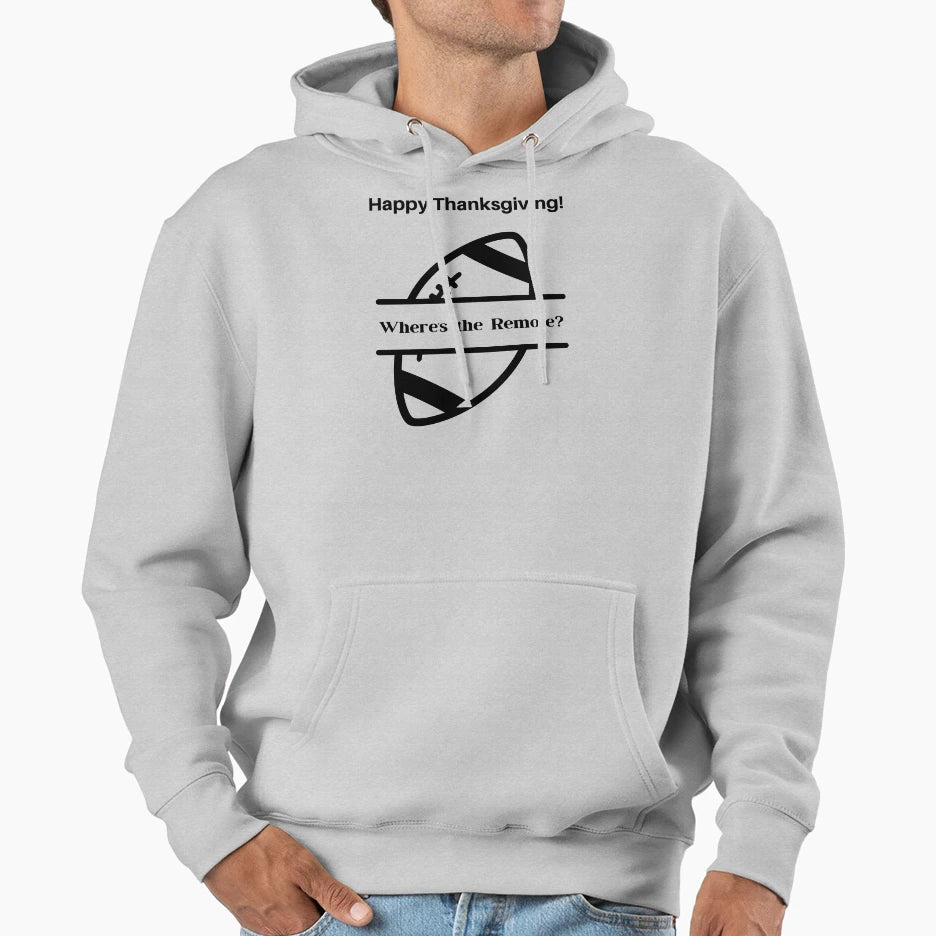 Funny Thanksgiving Football Fan Hoodie - Minimalist Print for Adults - T-Shirt, Sweatshirt, Hoodie