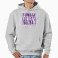 Sunday Funday Football Hoodie - Minimalist Print Men Women - T-Shirt, Sweatshirt, Hoodie
