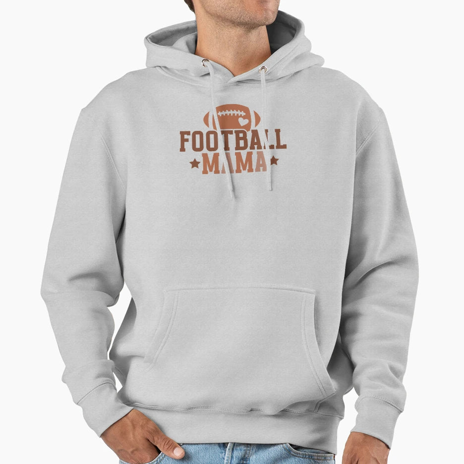 Football Mama Varsity Touchdown Hoodie - Casual Everyday Wear Men Women - T-Shirt, Sweatshirt, Hoodie