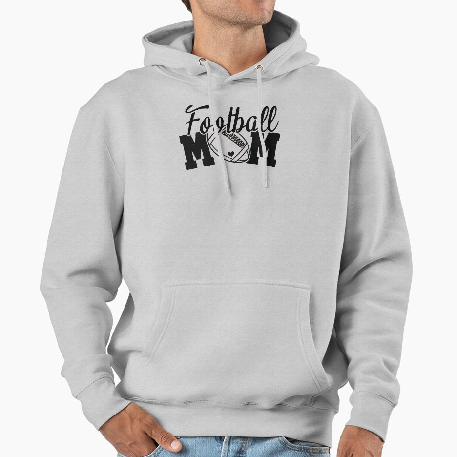 Football Mom Hoodie - Custom Art Print Men Women - T-Shirt, Sweatshirt, Hoodie