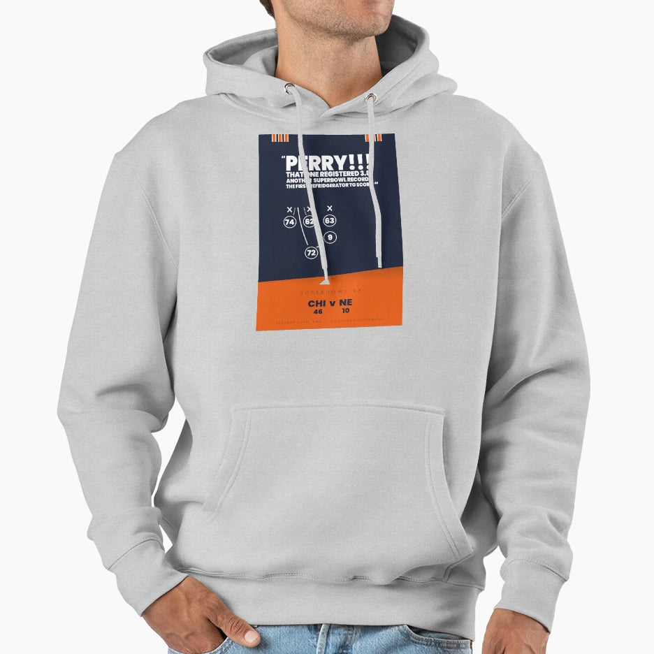 Fridge William Perry Playbook Art Hoodie - Graphic Print Men Women - T-Shirt, Sweatshirt, Hoodie