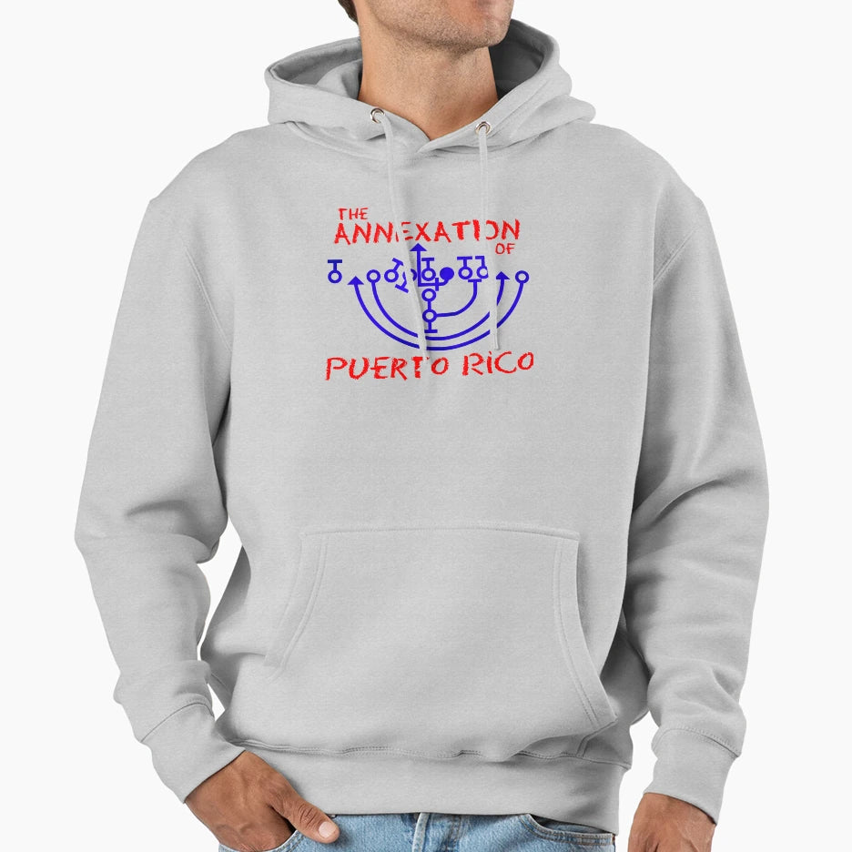 Annexation Puerto Rico Hoodie - Minimalist Print for Adults - T-Shirt, Sweatshirt, Hoodie