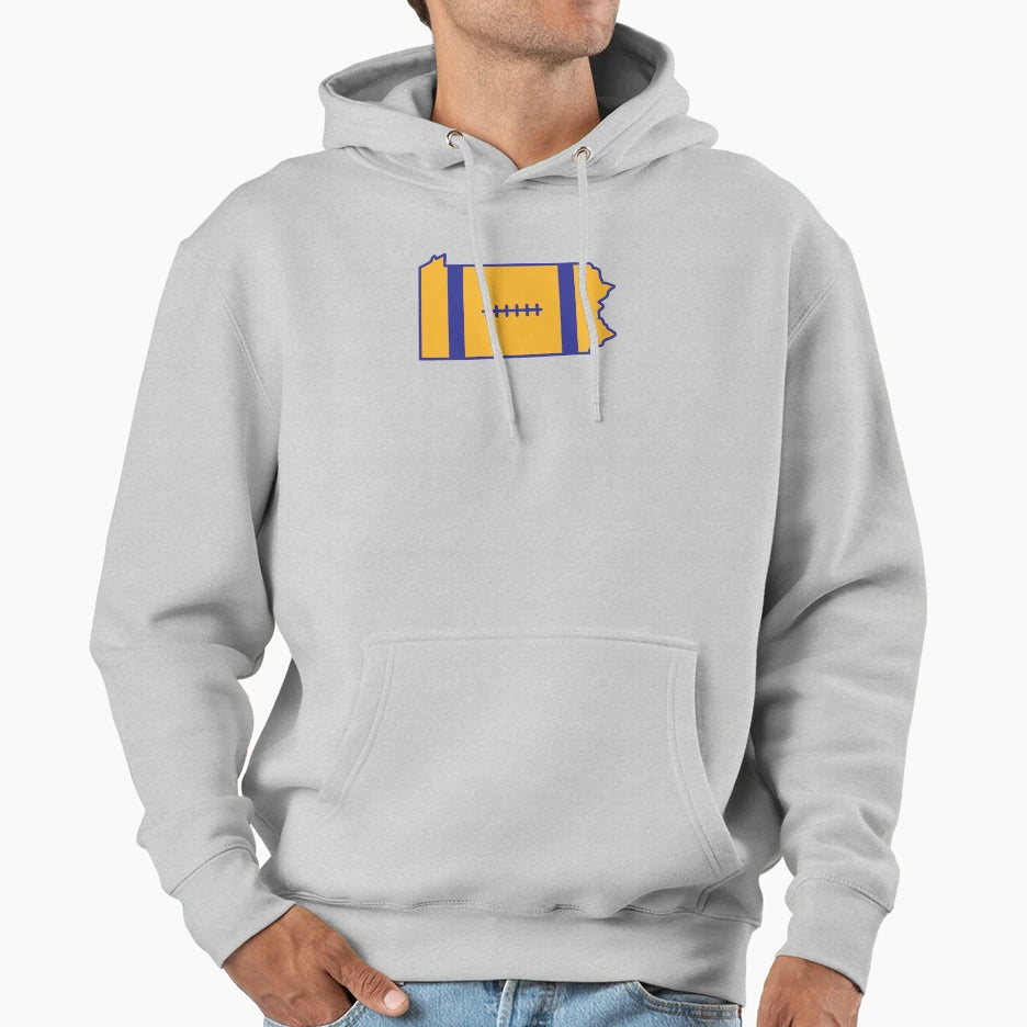Keystone State Football Pitt Hoodie - Graphic Print Men Women - T-Shirt, Sweatshirt, Hoodie